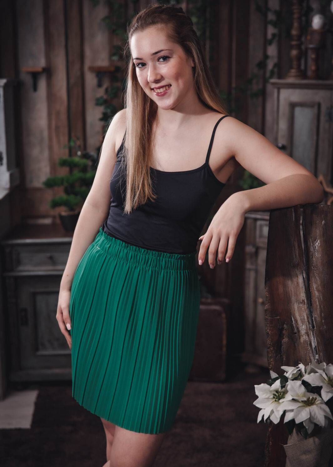 Nápoly Szoknya Zöld